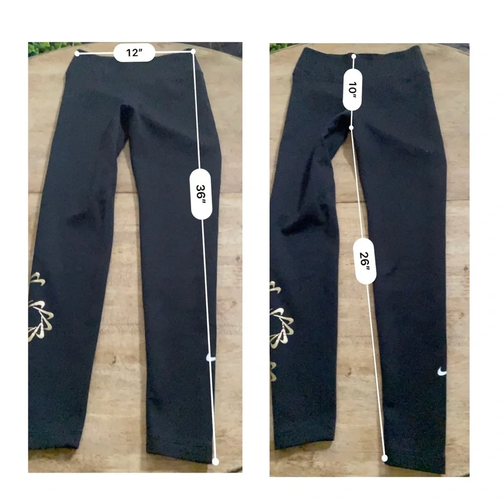 Nike Therma-Fit One Women’s Sz S Black‎ Mid-Rise Graphic Training Leggings